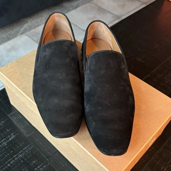 NWT-Christian Louboutin Black Suede Loafers Dandelion suede loafers in black - Christian Louboutin  main image 3